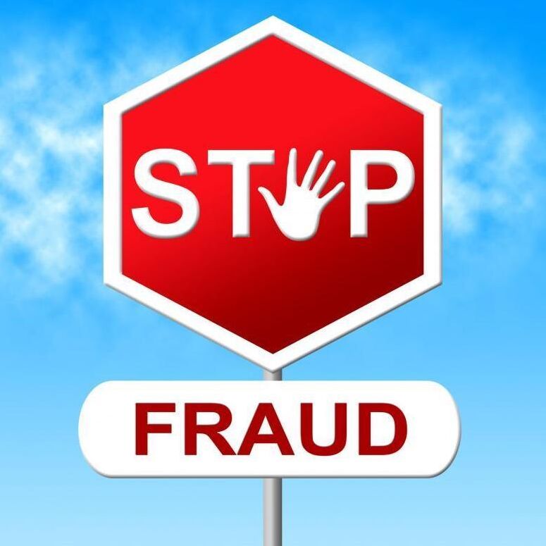 Stop Fraud Indicates Warning Sign And Con
