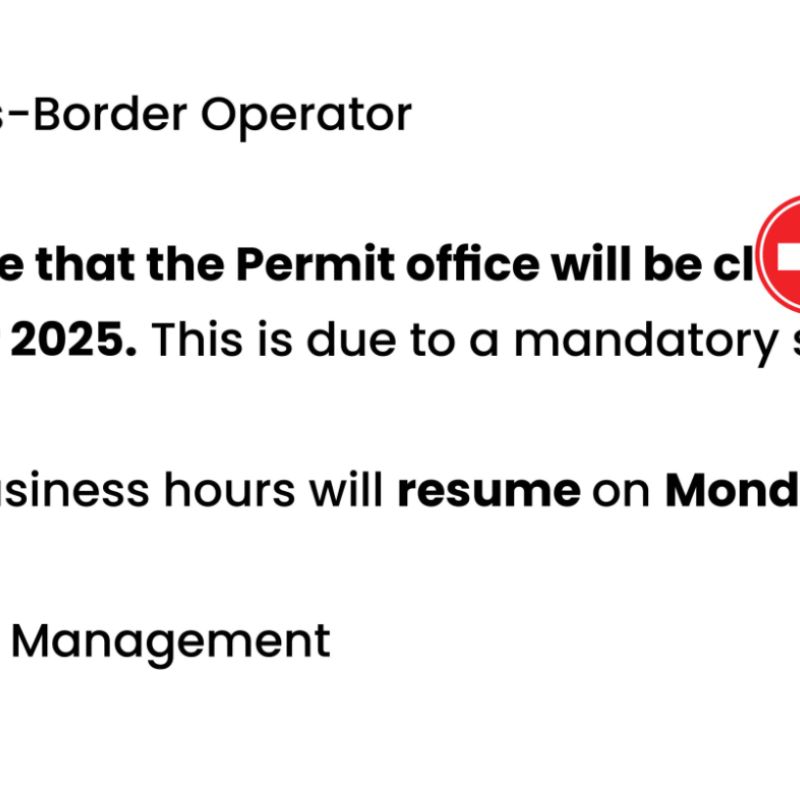 2025 Permit office closure 28 November website banner 2000 X 787